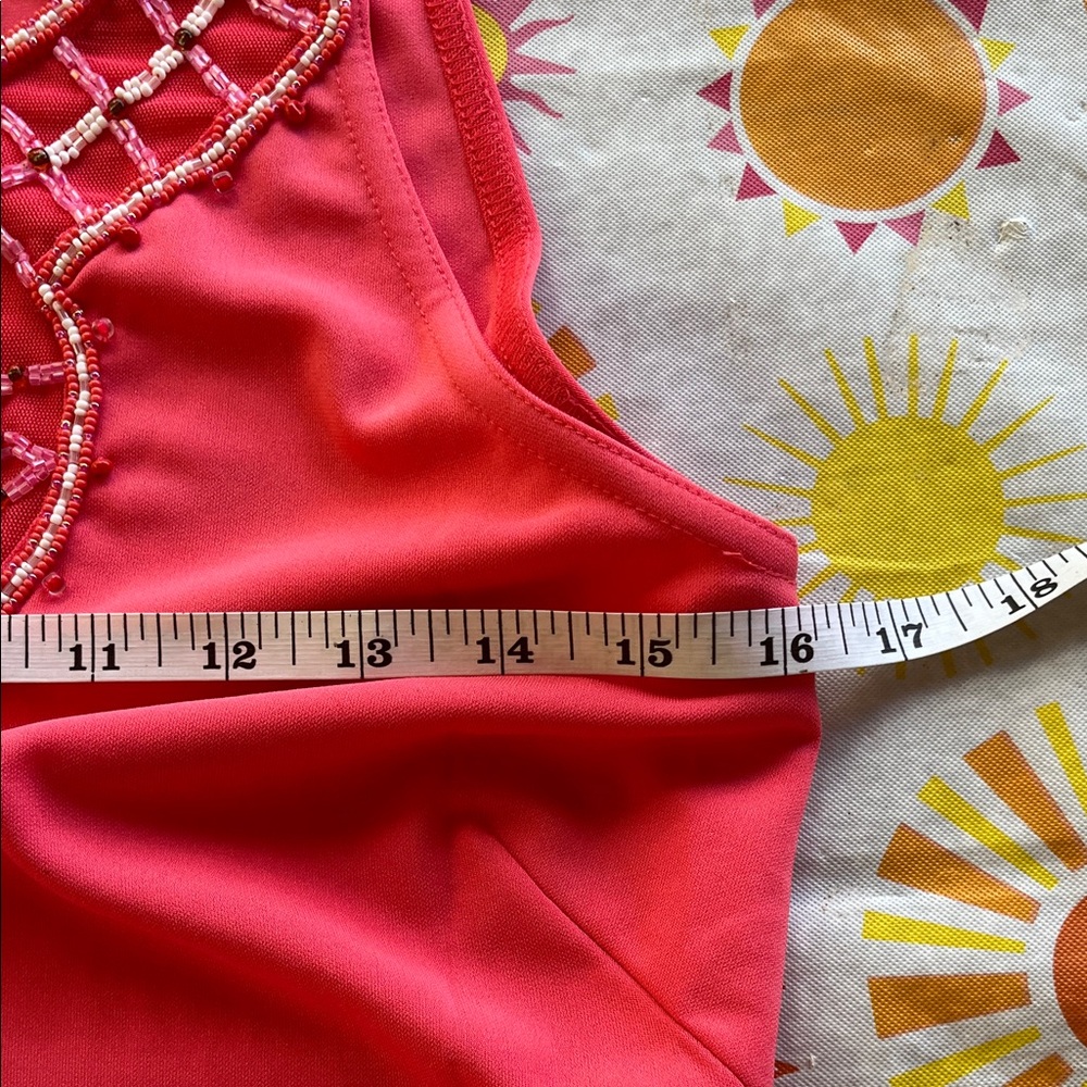 Cache Pink Beaded Tank Top - Picture 4 of 4